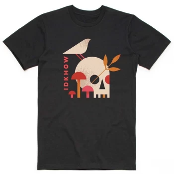 Image of iDKHow - Mushroom Skull Mens XX-Large T-Shirt - Black