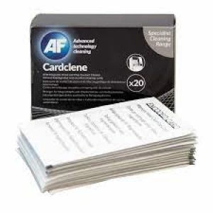 image of AF Cardclene ATM Magnetic HeadChip Cleaning Card Pack of 20 CCE020C