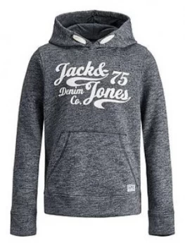 Image of Jack & Jones Junior Boys Panther Hooded Sweat Top - Navy Blazer, Size 8 Years