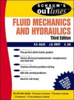 Image of Schaums Outline of Theory and Problems of Fluid Mechanics and Hydraulics by Ranald V Giles Paperback