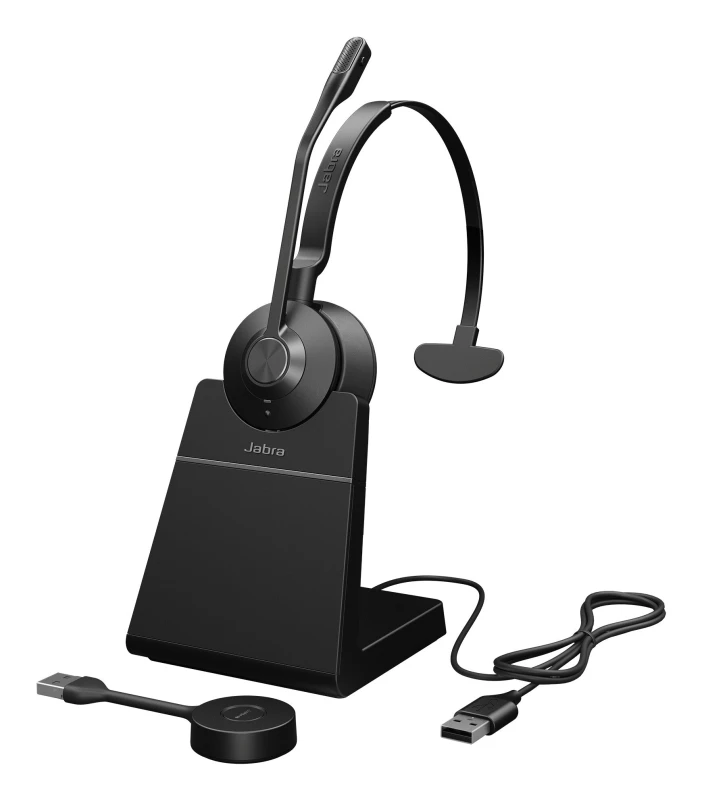 Image of Jabra Engage 55 SE UC Mono USB-A Headset with Charging Stand 35109J GJQ35109J