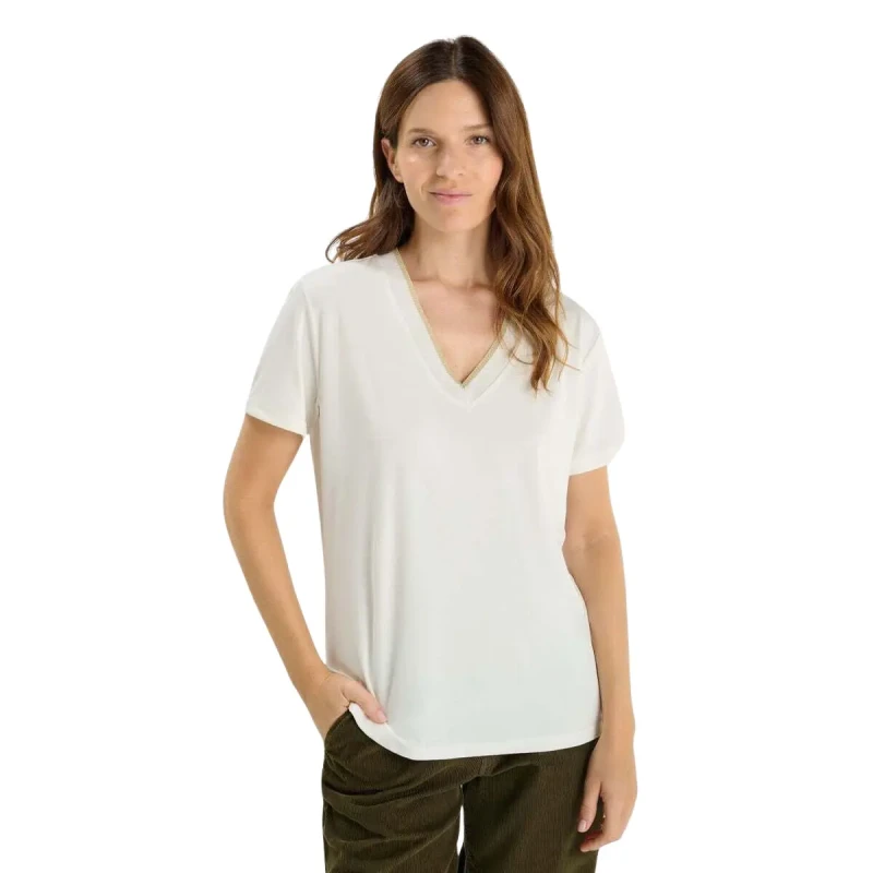 Image of Le Temps des cerises Womens T-Shirt Le Temps des cerises Fuka Blanc Female XS