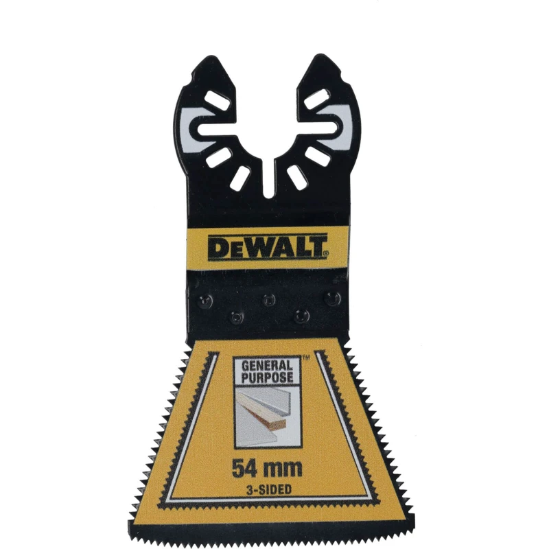 Image of DEWALT DT20773 54mm 3 Edge Bi-Metal OIS Oscillating Multi Tool Blade DT20773-QZ Width: 53mm