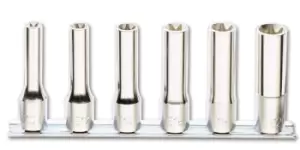 Image of Beta Tools 920FTX/LSB6 1/2" Square Drive Torx Long Socket Rail Set 009200409