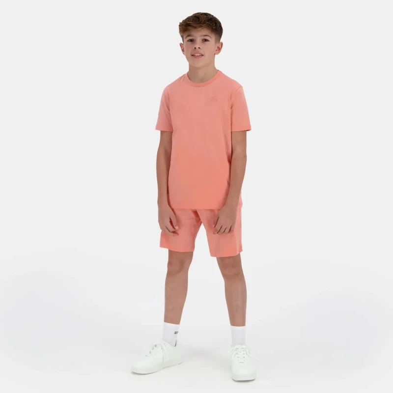 Image of Le Coq Sportif Children's shorts Le Coq Sportif No. 1 Rose Unisex 10 ans