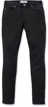 Image of Carhartt Rugged Flex Slim-Fit Layton Skinny Ladies Pants, black, Size 46 47 for Women, black, Size 46 47 for Women