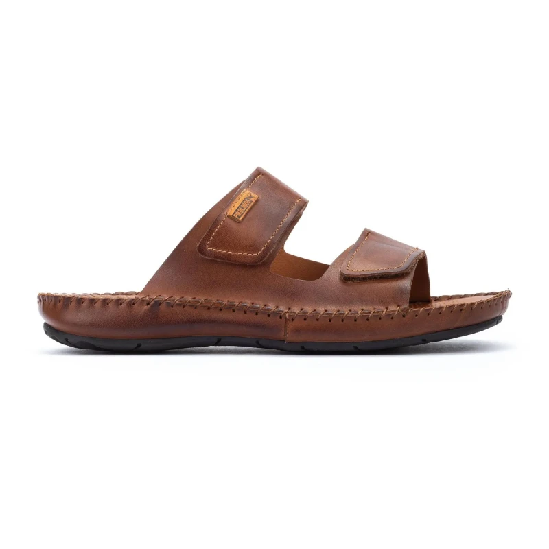 Image of Pikolinos Tarifa 06J-0084 Leather Mens Casual Sandals - Cuero - Size:UK 8.5-9