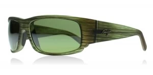 image of Maui Jim World Cup Sunglasses Stripe Green HT266-15MR Polariserade 64mm