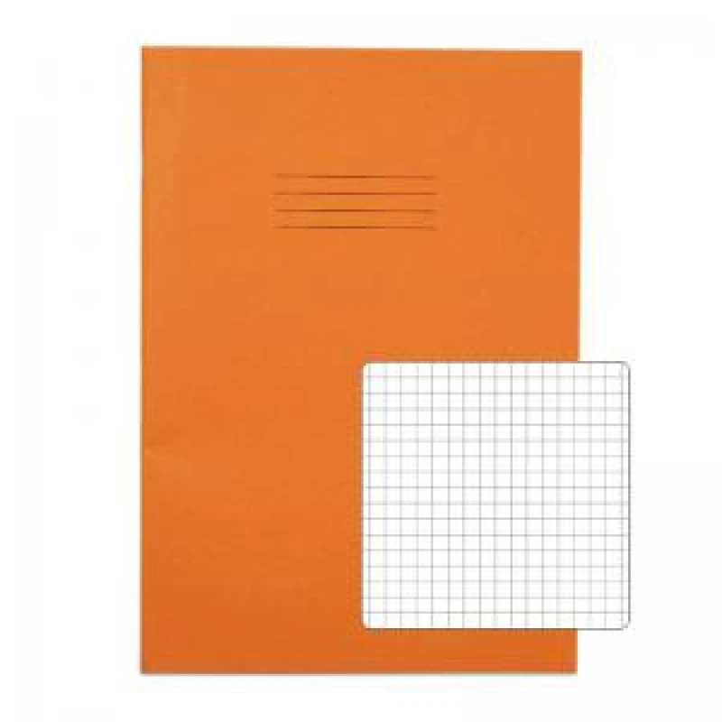 Image of RHINO A4 Exercise Book 80 Page, Orange, S5 (Pack of 10)