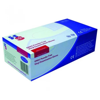 Image of Handsafe Powder-Free Clear Medium Vinyl Gloves Pack of 100 GN65