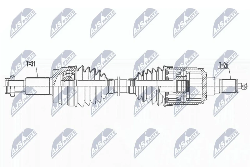 Image of NTY Drive shaft NTY NPW-LR-027