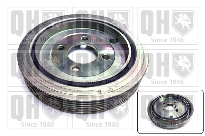 Image of QUINTON HAZELL Crankshaft pulley QUINTON HAZELL QCD126