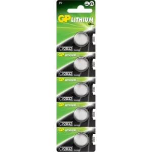 Image of GP GPPBL2032188 CR2032 Lithium Battery Cell (Card 5)