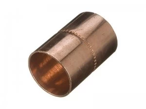 Image of Wickes End Feed Straight Coupling - 28mm Pack of 2