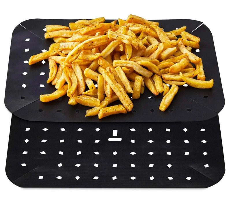 Image of TOWER 9 Litre Dual Air Fryer Liners - Twin Pack, Black 5056462365695