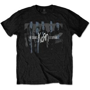 image of Korn - Block Photo Unisex Large T-Shirt - Black