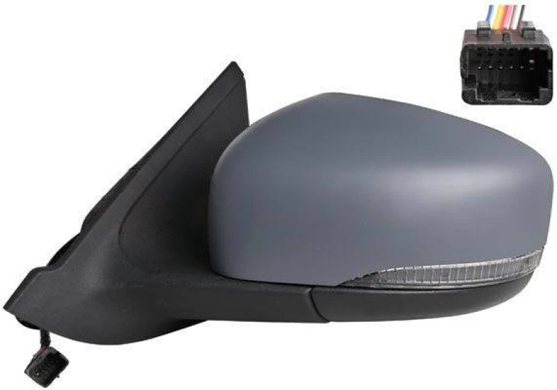 Image of ALKAR 6133208 Wing mirror Left, Electric, Convex, primed Outside Mirror (50)