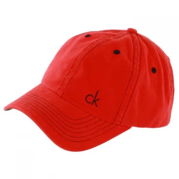 Image of Calvin Klein Golf Klein G Twill Baseball Cap - Red