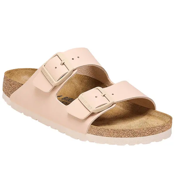 Image of Birkenstock Womens Arizona Two Strap Sandals New Beige BF, 5