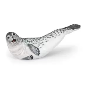 image of Papo Marine Life Seal Toy Figure, 10 Months or Above, Grey (56029)