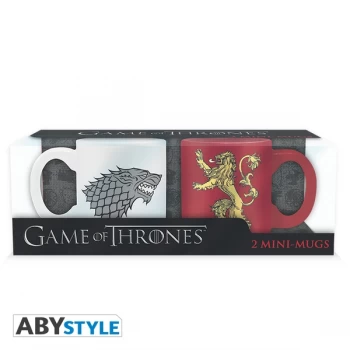 Image of Game Of Thrones - Stark & Lannister Espresso Mugs