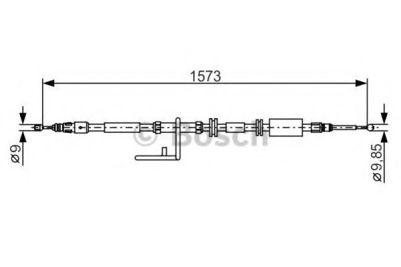 Image of Bosch 1 987 482 313 Brake Cable 1573mm Cable,parking brake (124)