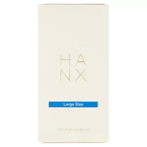 image of Hanx Vegan Large Size Condom 10 pack