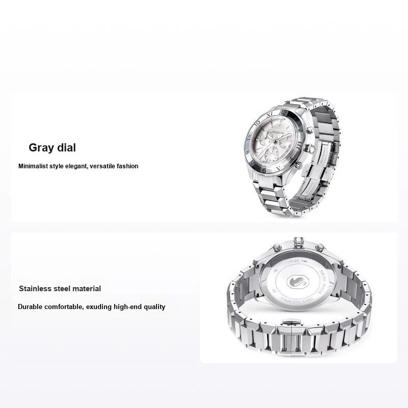 Image of Swarovski Dextera Stainless Steel Watch - Silver Silver One Size