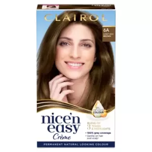 image of Clairol Nice'n Easy Creme Hair Dye 6A Light Ash Brown