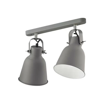 Image of Fan Europe Lighting - Fan Europe LEGEND 2 Light Twin Spotlight Grey 36x17.5x16cm