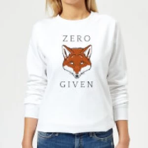 Image of Zero Fox Given Womens Sweatshirt - White - 3XL