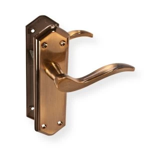 Image of LocksOnline Paris Door Handle Set on Backplate