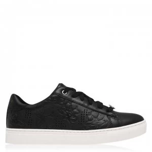 Image of Radley Floral Embossed Trainers - Black