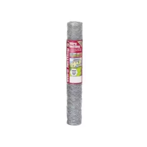 Image of Gardman Galvanised Wire Netting 50mm² Hexagon, 10 x 0.9m