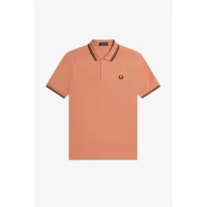 image of Fred Perry Twin Tipped Polo Shirt - Orange