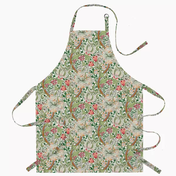 Image of William Morris Golden Lily Acrylic Apron MultiColoured