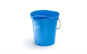 image of Vikan 6L Plastic Blue Bucket With Handle