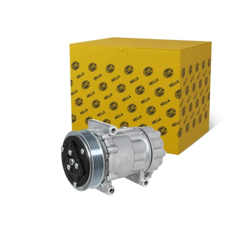 Image of HELLA Air conditioning compressor HELLA 8FK 366 201-691