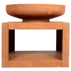 Image of La Hacienda Kuda Oxidised Steel Firepit with Stand