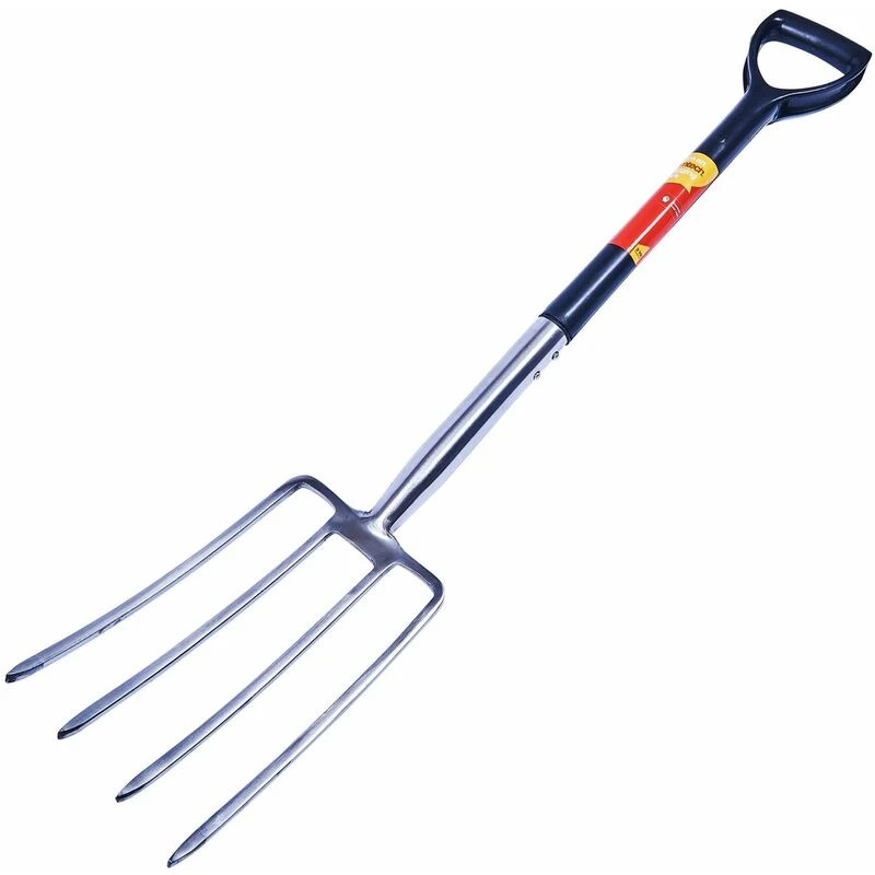 Image of 24" Digging Fork - Stainless Steel - digging 24 stainless steel fork garden spade forks fully hardened soft grip handle