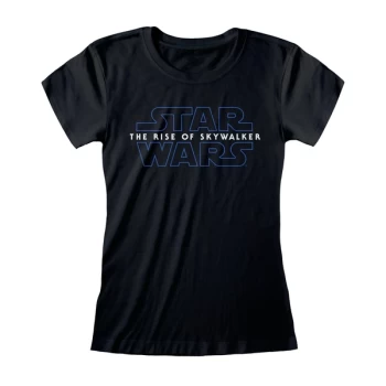 image of Star Wars IX - Logo Womens Large T-Shirt - Black