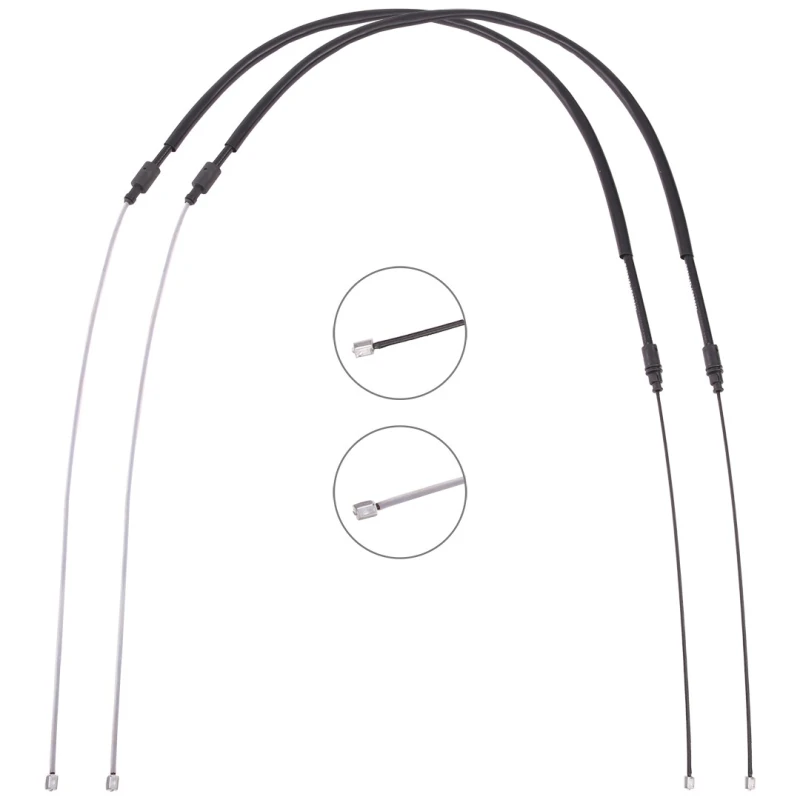Image of RIDEX 124C1432 Brake Cable Left Rear, 1716/867mm Cable,parking brake (124)