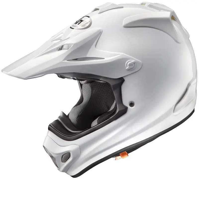 Image of Arai MX-V EVO Solid Motocross Helmet, white, Size M for Men