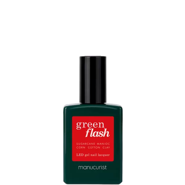 Image of Manucurist Green Flash Varnish 15ml (Various Shades) - Poppy Red