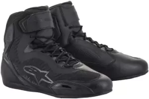 Image of Alpinestars Stella Faster-3 Rideknit Ladies Motorcycle Shoes, black-grey, Size 38 for Women, black-grey, Size 38 for Women