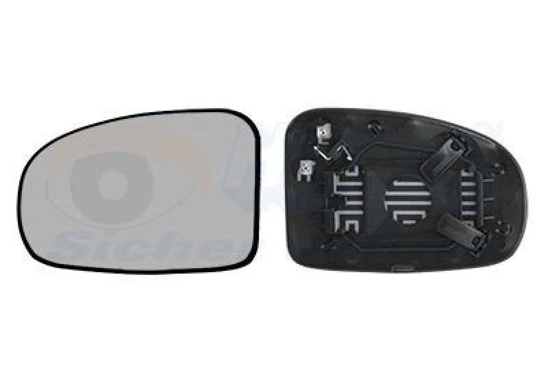 Image of VAN WEZEL Wing mirror glass VAN WEZEL 5420837