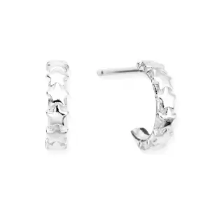 Image of ChloBo Silver Tiny Multi Star Huggie Hoop Earrings