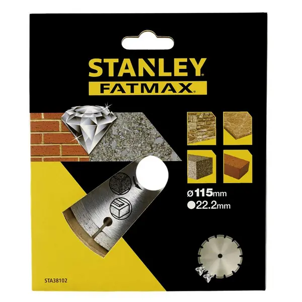 image of Stanley Fatmax Diamond Disc 115mm Seg Rim - STA38102-XJ