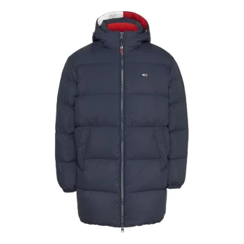 Image of Tommy Jeans Down Parka Jacket - Navy C87