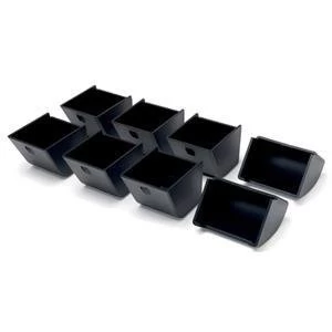 image of Original Safescan Coins Cup Pack of 8 for Safescan SD 4617S Flip Top Metal Cash Drawer